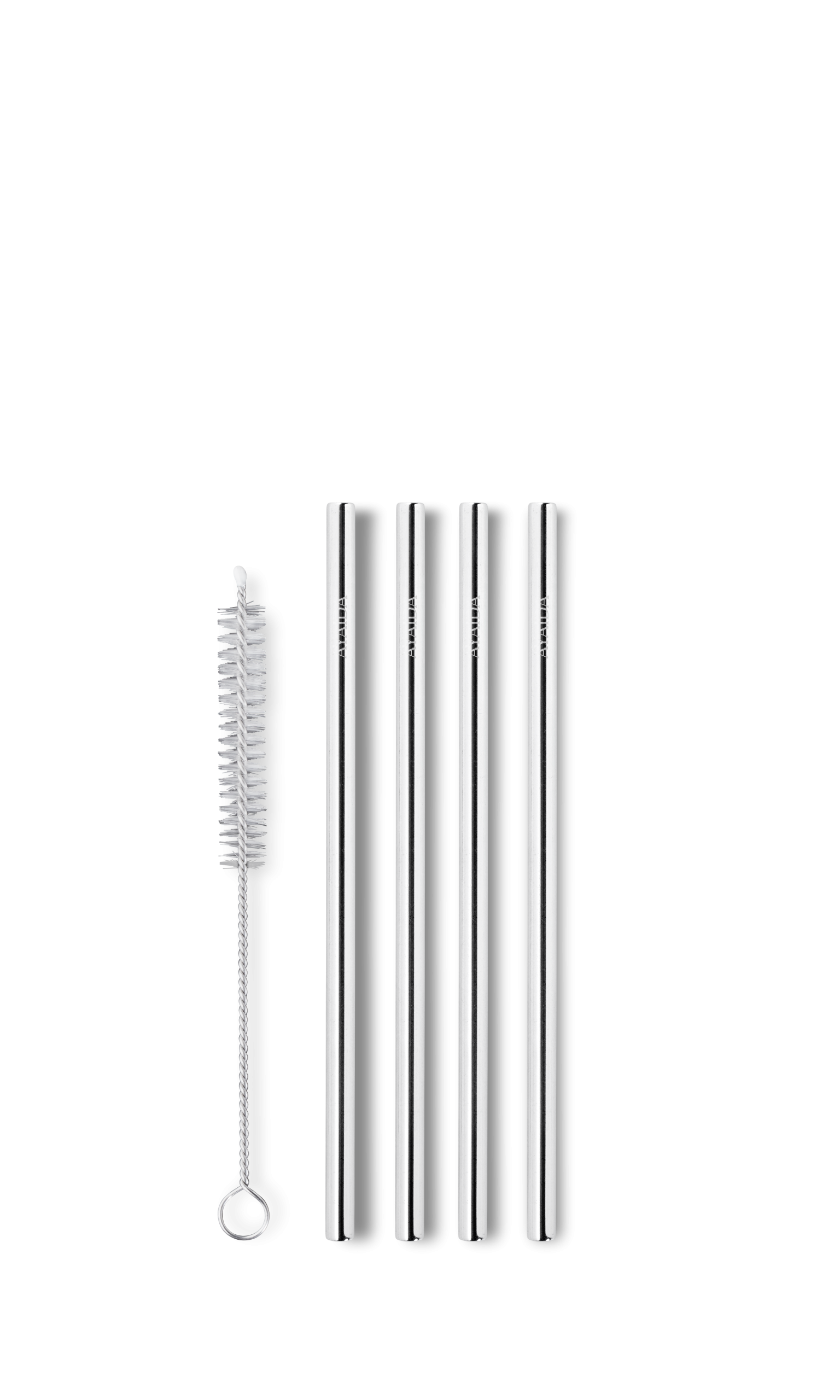 Kort sugerør – Silver