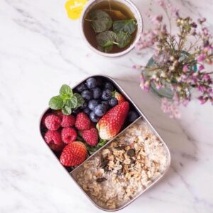 Bento Medium – Stål madkasse med to rum