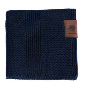 Strikket klud – NAVY (2 stk)