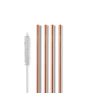 Kort sugerør – Rose Gold