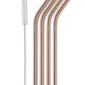 Stål sugerør – Rose Gold